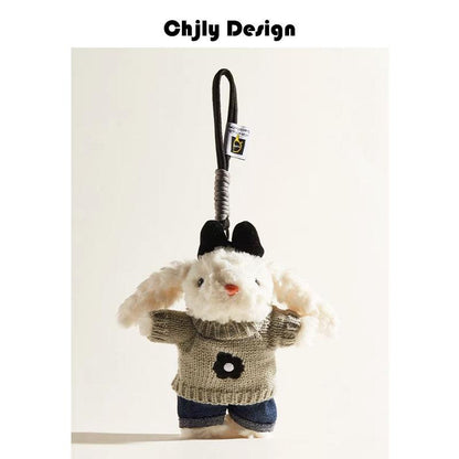 Plush Soft Cute Keychain Pendant Little Red Book Same Style Adorable Rabbit Plush Doll Cartoon Bag Pendant for Women