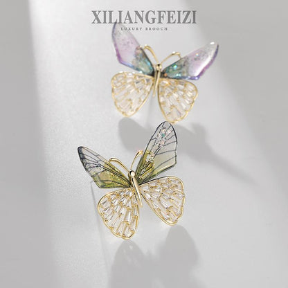 Sparkling Acrylic Transparent Wings Dragonfly Brooch Clothing Accessories Butterfly Corsage Bee Pin