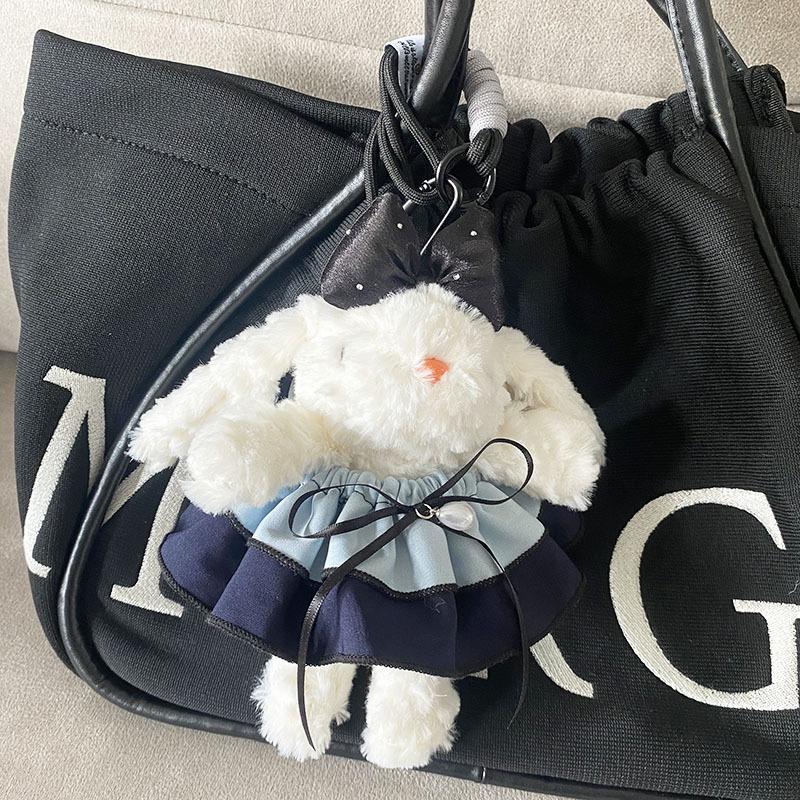 Plush Soft Cute Keychain Pendant Little Red Book Same Style Adorable Rabbit Plush Doll Cartoon Bag Pendant for Women