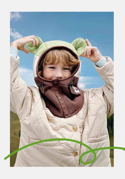 KK Tree Children's Hat Autumn Winter Boys Girls Baby Pullover Hat Winter Scarf Neck Warmer Ear Protection Warmth