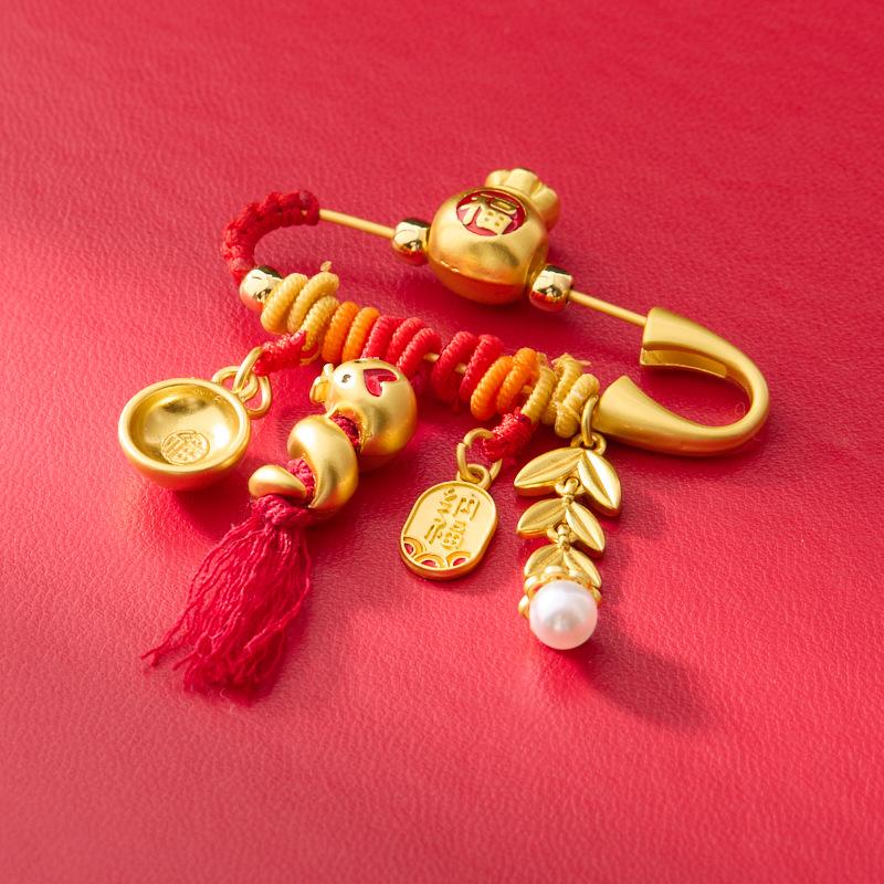 Lingyin Snake Brooch New Year Pregnant Mom Newborn Baby Lucky Bag Peace Baby Pin