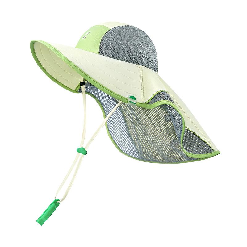 KK Tree Children's Sun Hat UV Protection Boys Girls Wide Brim Sunshade Baby Sun Hat 2025 New Model