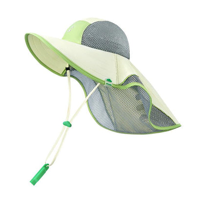 KK Tree Children's Sun Hat UV Protection Boys Girls Wide Brim Sunshade Baby Sun Hat 2025 New Model