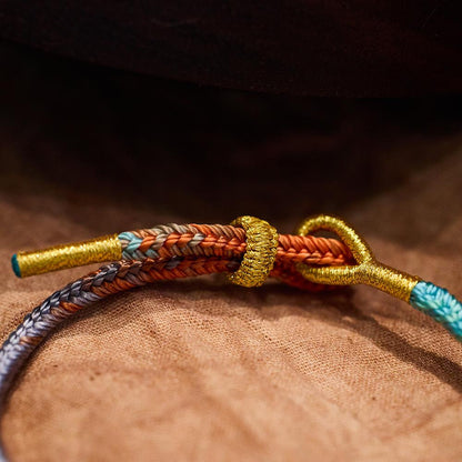 Changshu Seven Wisdom Bracelet Seven Colors Lucky Pen Good Luck DIY Braided Red String Gift for Men and Women High School Exam