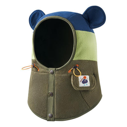 KK Tree Children's Hat Autumn Winter Boys Girls Baby Pullover Hat Winter Scarf Neck Warmer Ear Protection Warmth