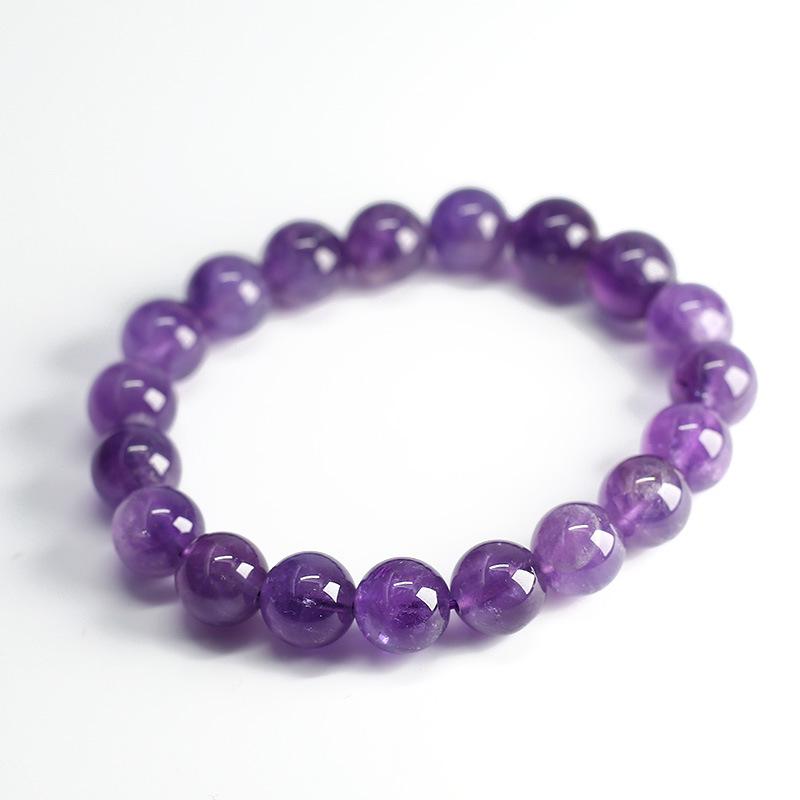 Natural Crystal Bracelet for Women Dreamy Amethyst Beaded DIY Purple Natural Gemstone Friendship Jewelry
