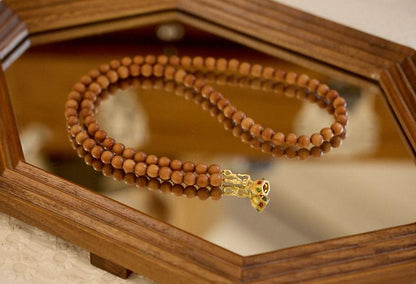 Milk Fragrance Barbie Sandalwood Necklace for Women Eight Treasures Dzi Bead Bracelet Adjustable Dual-use Versatile High-end Sweater Chain