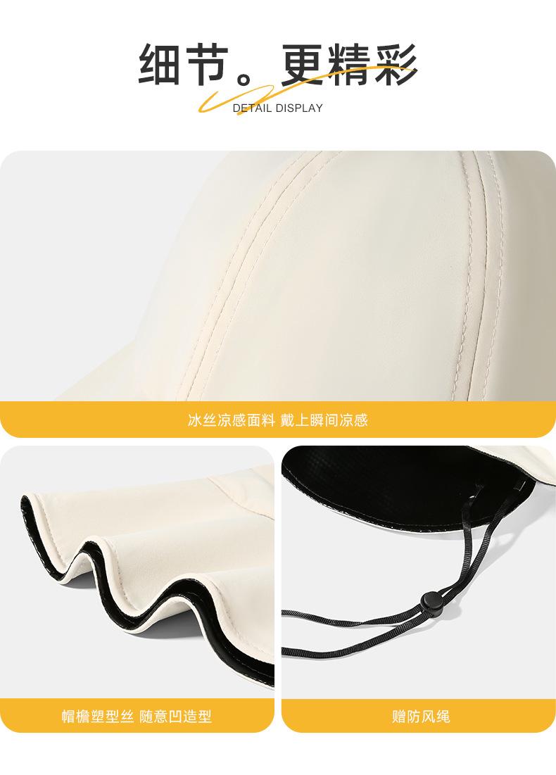 Spring and Summer New Sun Hat Large Brim Vinyl Sun Protection Hat Women UV Protection Foldable Sun Hat