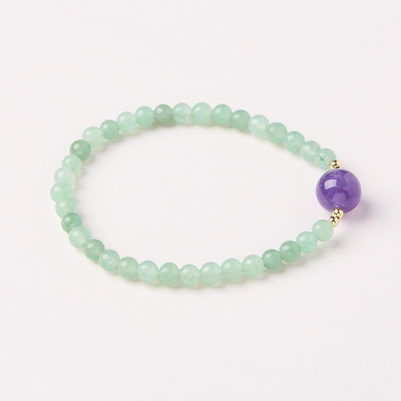 8mm Natural Amethyst Bracelet for Women Purple Lavender Amethyst High-end Bracelet