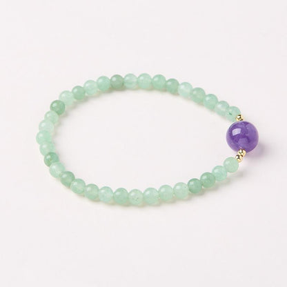 8mm Natural Amethyst Bracelet for Women Purple Lavender Amethyst High-end Bracelet