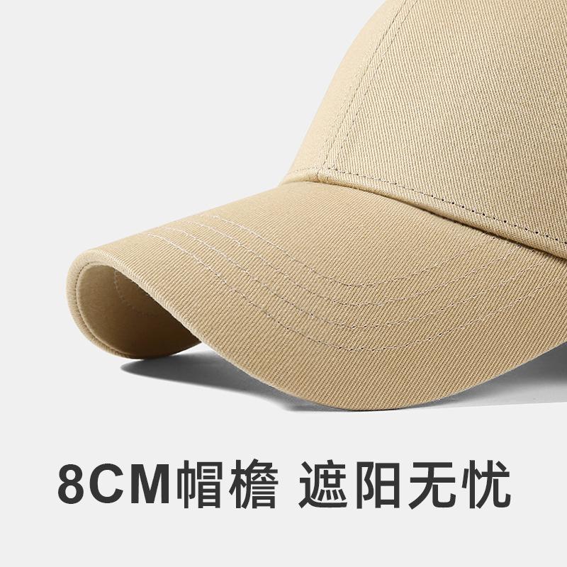 High-Quality Large Head Circumference Hat, Enlarged and Deepened, Spring and Summer Duckbill Cap for Women, Korean Style Baseball Cap with Wide Brim, Sunshade Hat