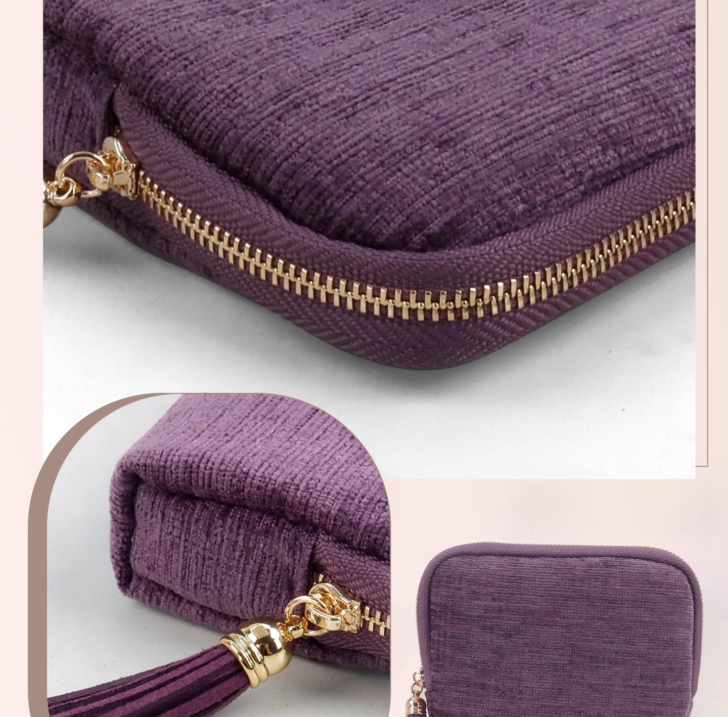 Jewelry Protection Storage Bag High-end Exquisite Jewelry Bracelet Necklace Storage Pouch Portable Zipper Jewelry Box