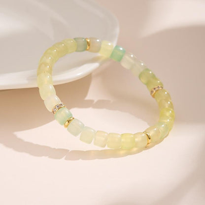 Natural Dopamine Natural Stone Bracelet for Women Rainbow Gold Diamond Multi-Gemstone High-End Texture Friendship Bracelet