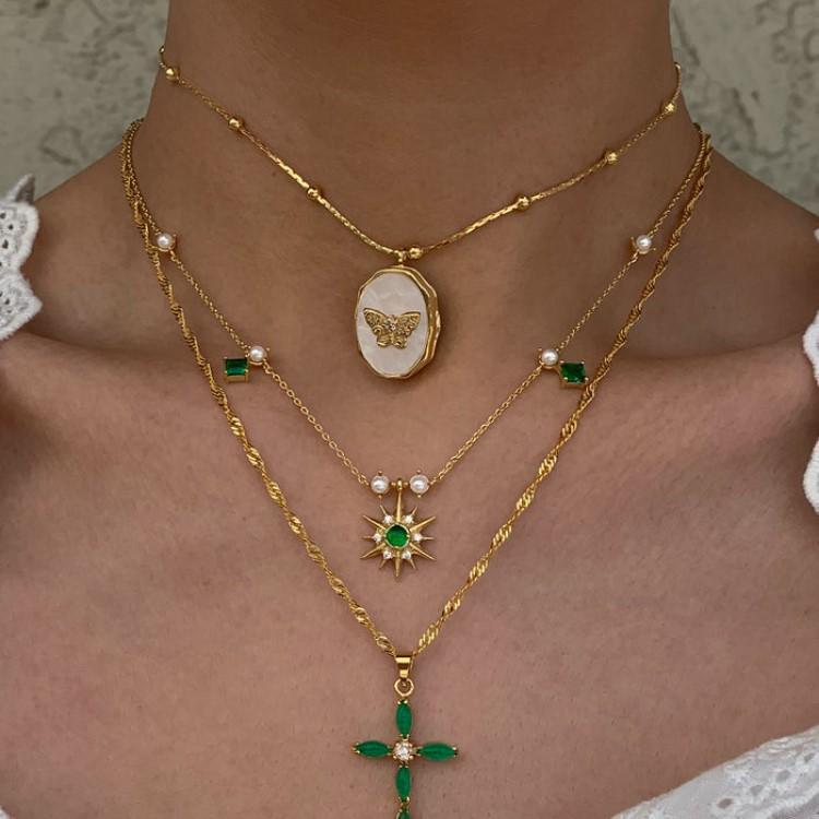 Upgraded Butterfly Shell Photo Album Necklace Frame Retro Openable Necklace