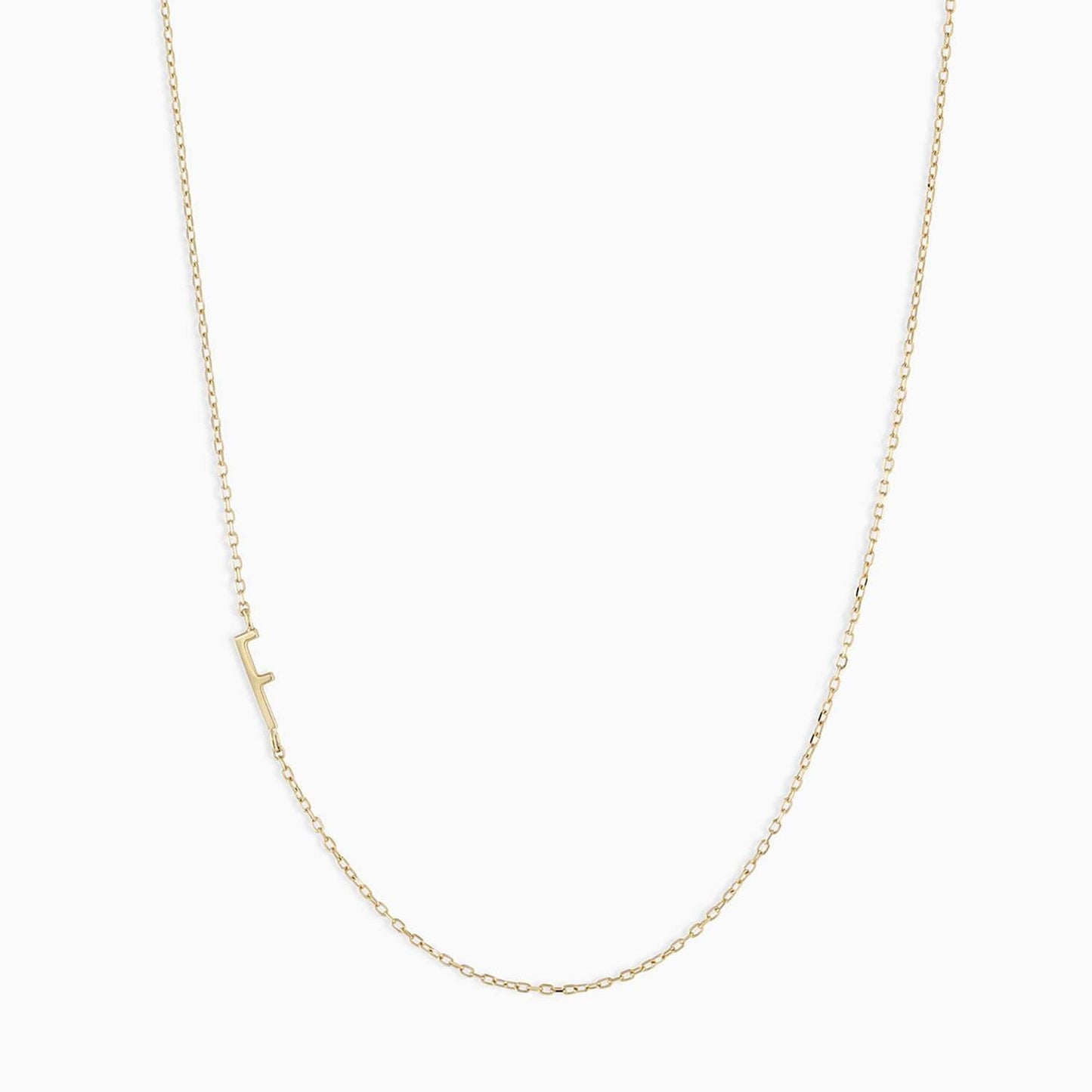 Titanium Steel High Color Retention 26 Letters Capital Initial Necklace for Women Clavicle Chain Gold Plated
