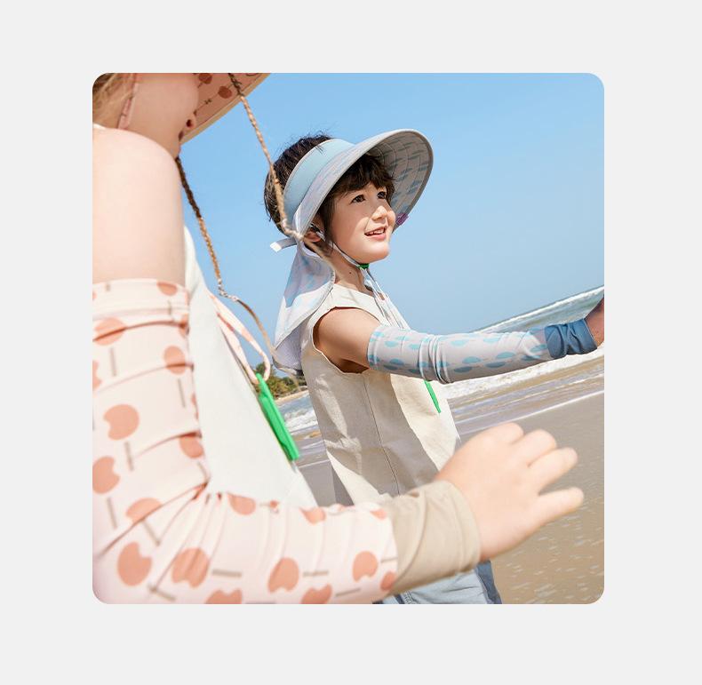 Kocotree Children's Ice Sleeve Boys and Girls Ice Silk Sun Protection Baby Oversleeve Summer Thin Breathable Arm UV Protection