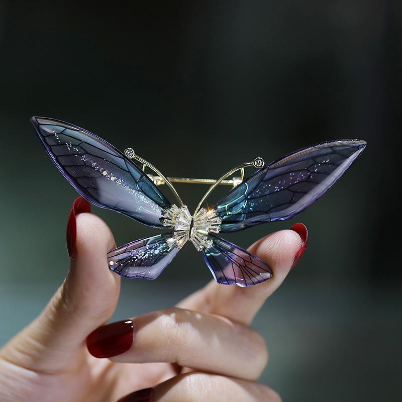 Sparkling Acrylic Transparent Wings Dragonfly Brooch Clothing Accessories Butterfly Corsage Bee Pin