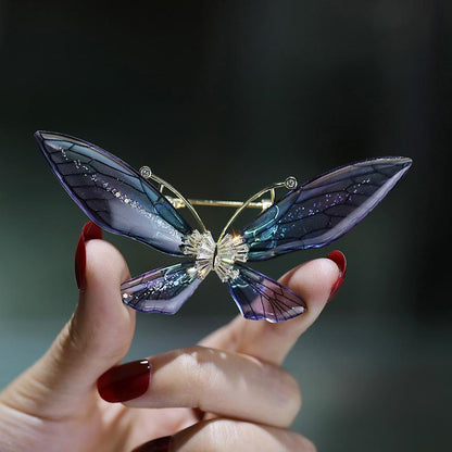 Sparkling Acrylic Transparent Wings Dragonfly Brooch Clothing Accessories Butterfly Corsage Bee Pin