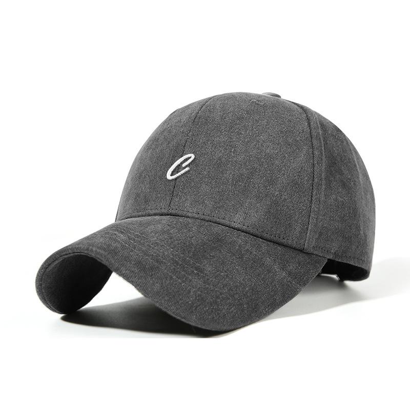 Spring Summer Hat Women Outdoor Sun Protection Baseball Cap Men Original Retro Embroidery Face Slimming Duckbill Cap
