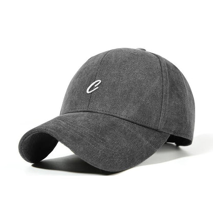 Spring Summer Hat Women Outdoor Sun Protection Baseball Cap Men Original Retro Embroidery Face Slimming Duckbill Cap