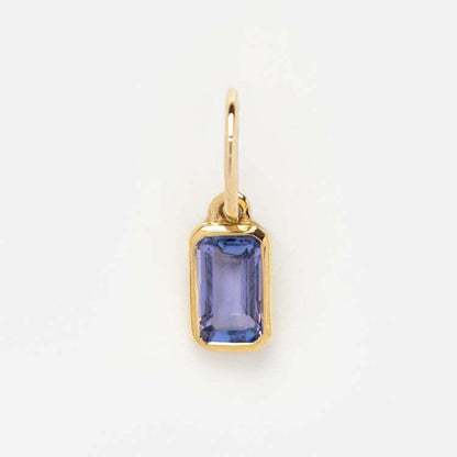 Stainless Steel 12 Birthstone Pendant DIY Accessories Necklace Twelve Birthstone Cubic Colorful Zircon Pendant Color Retention