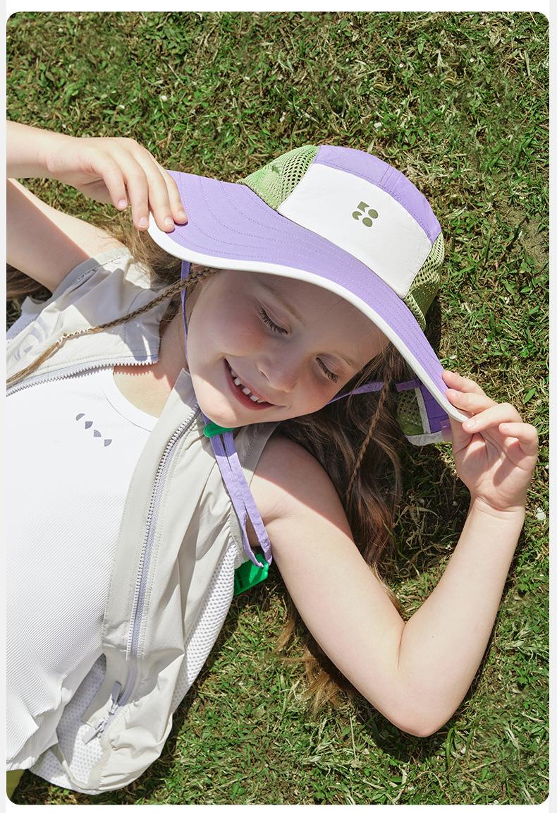 KK Tree Children's Sun Hat UV Protection Boys Girls Wide Brim Sunshade Baby Sun Hat 2025 New Model