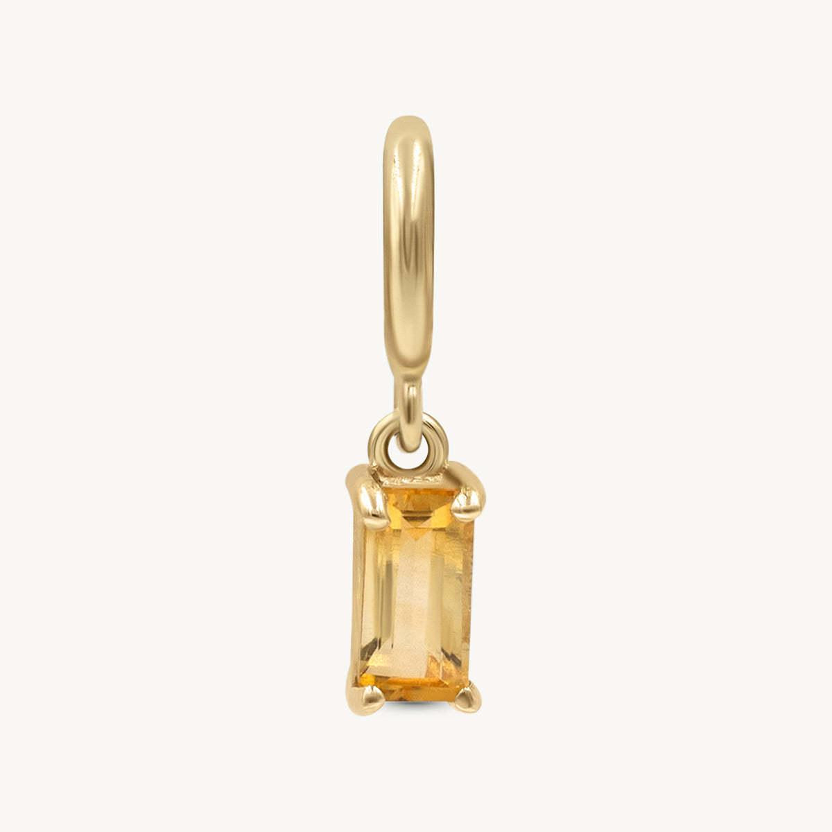 In Stock Classic Elements DIY December Birthstone Zircon Pendant for Women Mother's Day Color Retention Vacuum Furnace Plated 18K Gold