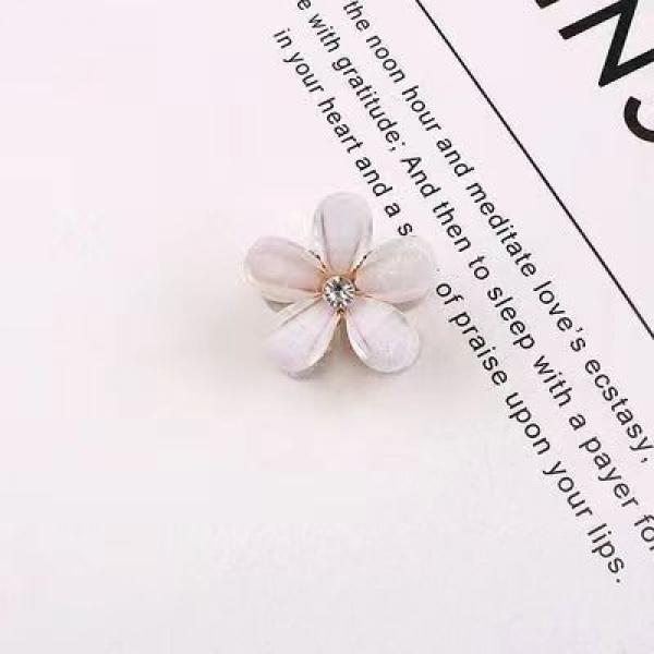 Internet Celebrity Camellia Women's Hair Claw Clip Internet Celebrity Braided Flower Bangs Hair Clip Women's Fashion Versatile