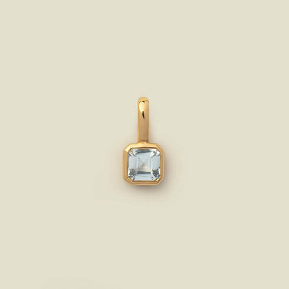 Titanium Steel 12 Birthstone Pendant DIY Accessories Necklace for Women Twelve Colorful Birthstone Cubic Zirconia Pendant