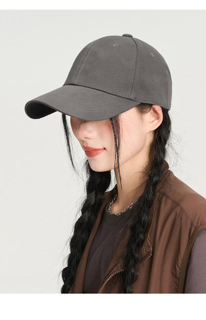 High-Quality Large Head Circumference Hat, Enlarged and Deepened, Spring and Summer Duckbill Cap for Women, Korean Style Baseball Cap with Wide Brim, Sunshade Hat