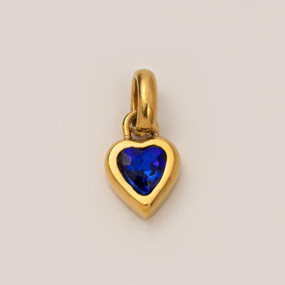 Titanium Steel Necklace Rectangular December Birthstone Pendant Colorful Zircon Clavicle Chain for Women Color Retention 18K Gold Plated Color Retention
