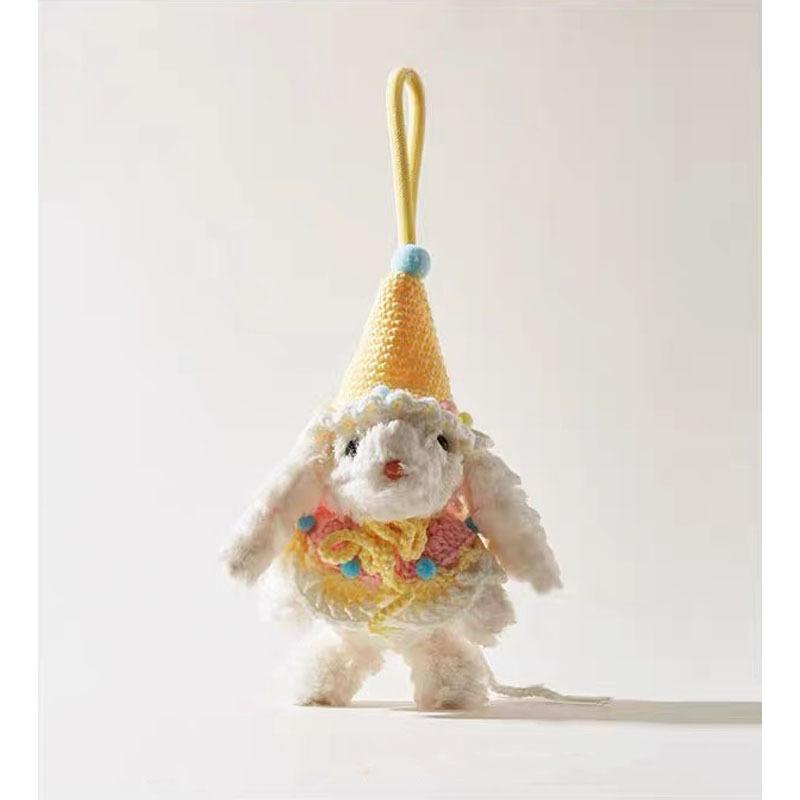 Plush Soft Cute Keychain Pendant Little Red Book Same Style Adorable Rabbit Plush Doll Cartoon Bag Pendant for Women