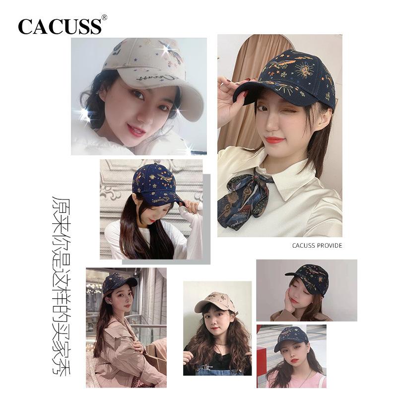 New Baseball Cap for Women In Stock Trendy Brand Korean Version Chinese Style 3D Embroidery Duckbill Cap Casual Versatile Sun Hat