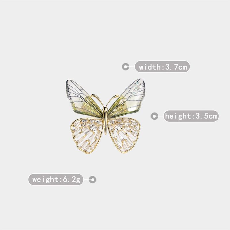 Sparkling Acrylic Transparent Wings Dragonfly Brooch Clothing Accessories Butterfly Corsage Bee Pin