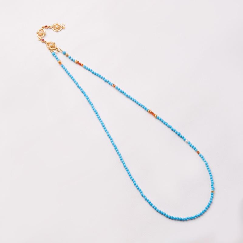 New Chinese Style Ultra-Fine Cut Magnesite Necklace for Women S925 Silver Filigree Enamel Pearl Flower Pendant Collarbone Chain
