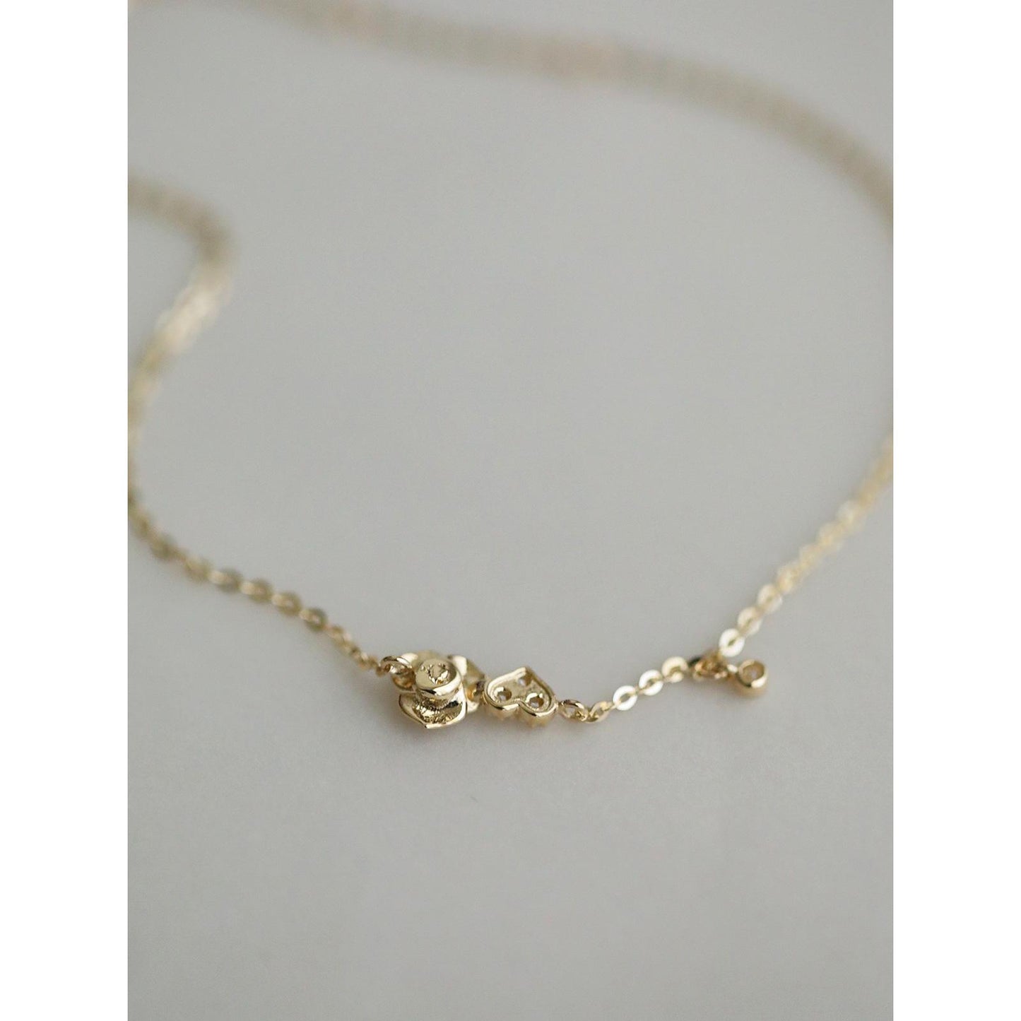 Rose Flower S925 Silver Plated 14K Gold Fine Sparkling Rose Heart Ultra-Thin Bracelet Gift