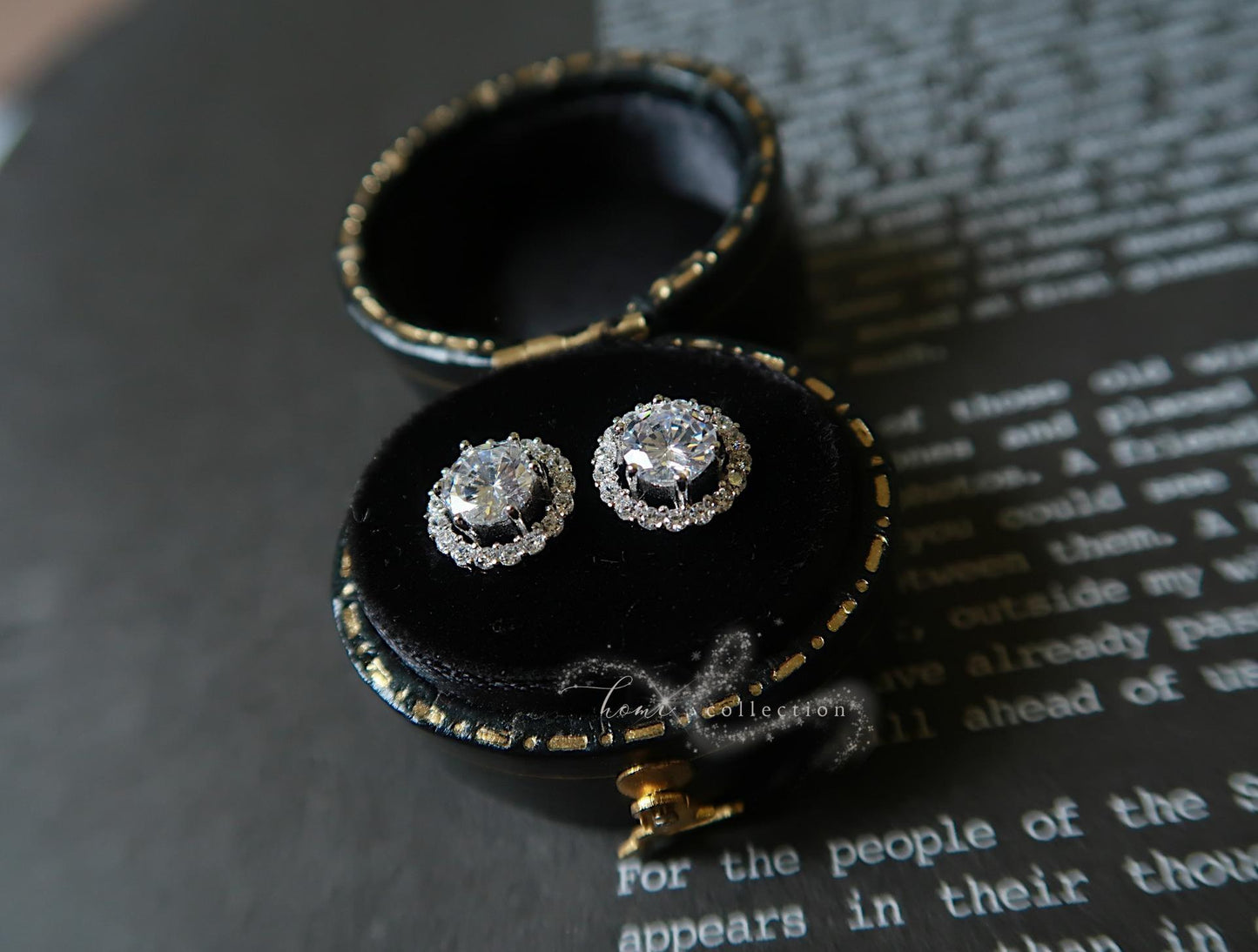 S925 Solid Silver Earrings for Women Simple Elegant Versatile Inlaid Exquisite Zircon Earrings