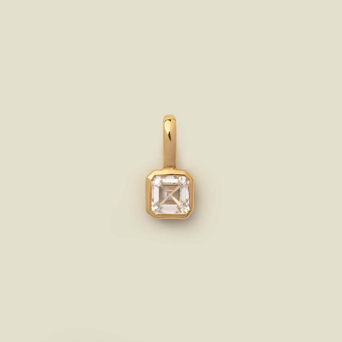 Titanium Steel Color Retention Colorful 12 Birthstone Pendant DIY Accessories Women Twelve Birthstone Cubic Zirconia Pendant Clavicle