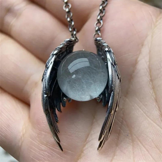 Ghost Crystal Pendant Necklace Original Niche Retro Unique Personality High-end Pendant Accessory