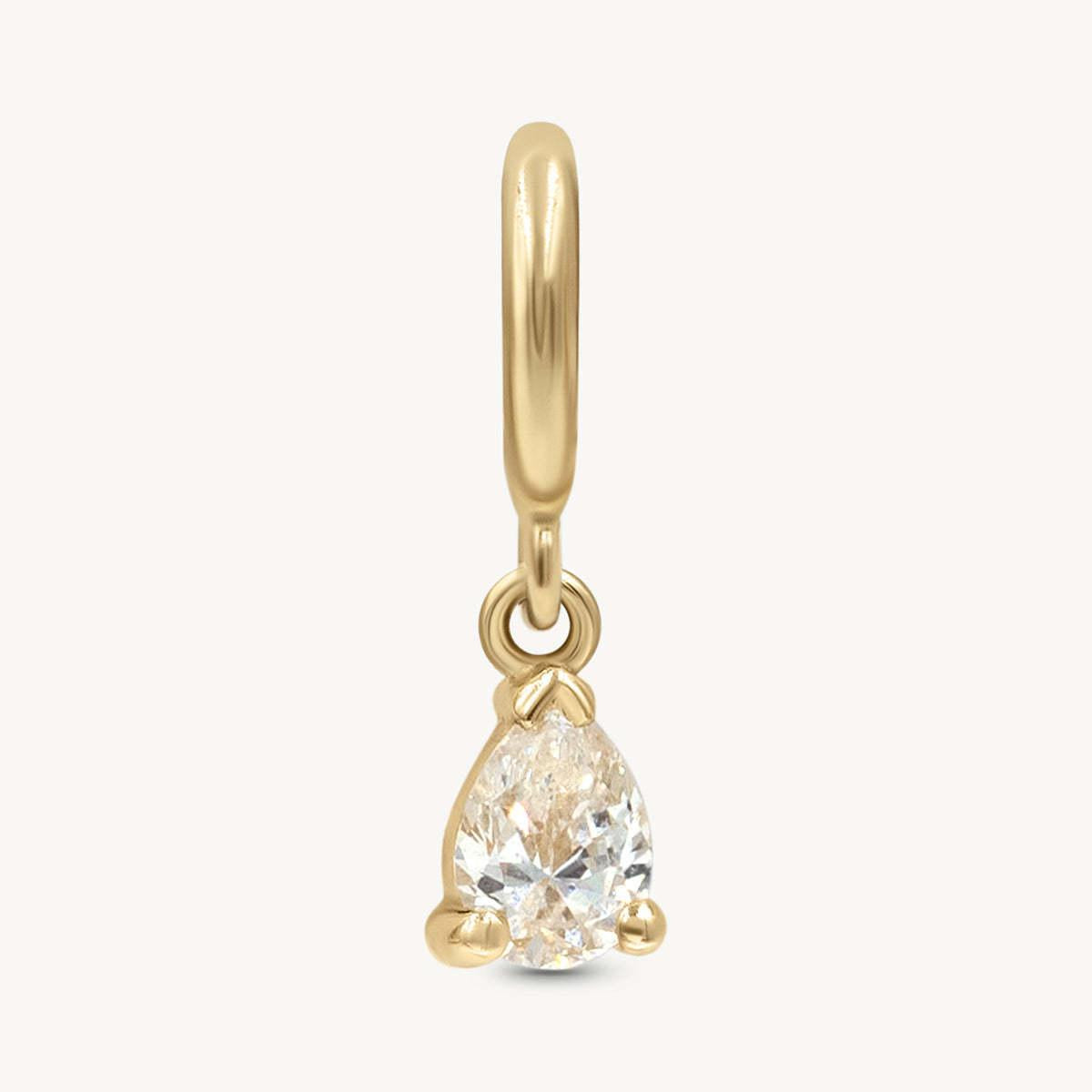 In Stock Classic Elements DIY December Birthstone Zircon Pendant for Women Mother's Day Color Retention Vacuum Furnace Plated 18K Gold