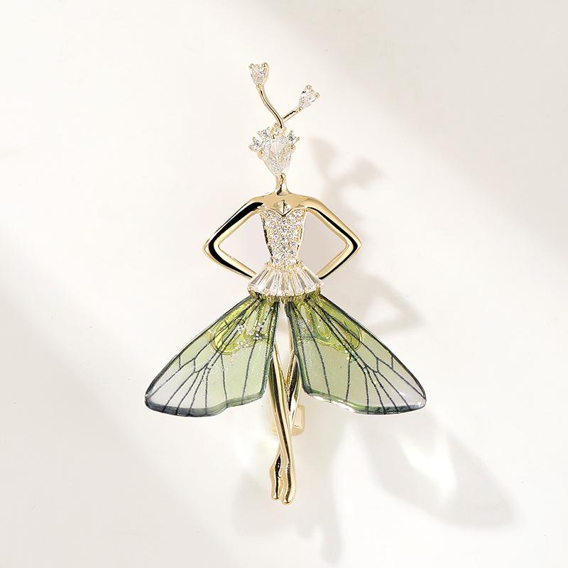 Sparkling Acrylic Transparent Wings Dragonfly Brooch Clothing Accessories Butterfly Corsage Bee Pin