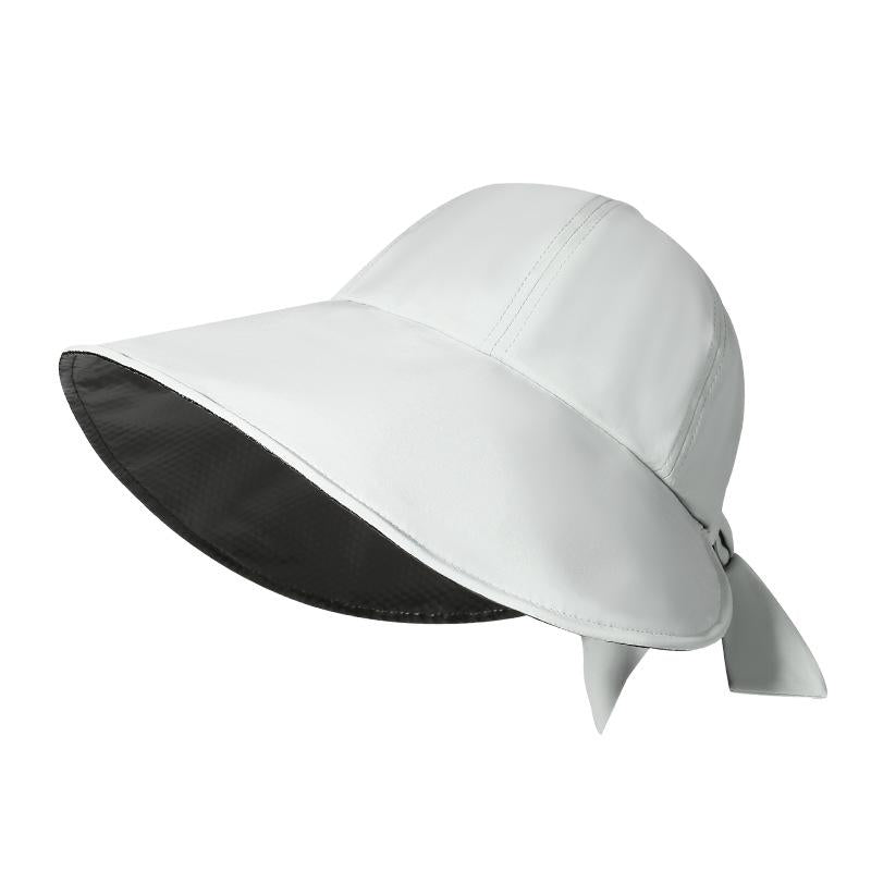 Spring and Summer New Sun Hat Large Brim Vinyl Sun Protection Hat Women UV Protection Foldable Sun Hat