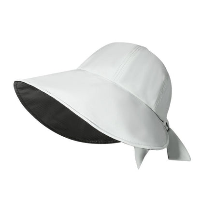 Spring and Summer New Sun Hat Large Brim Vinyl Sun Protection Hat Women UV Protection Foldable Sun Hat