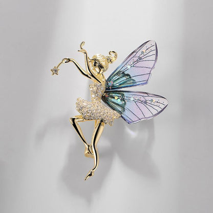 Sparkling Acrylic Transparent Wings Dragonfly Brooch Clothing Accessories Butterfly Corsage Bee Pin