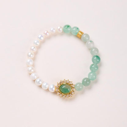 Natural 8MM African Jade Bracelet Neon Jade Necklace Earrings Bracelet Festival Chinese Style Gift