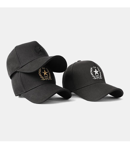 High Crown Hat for Men with Large Head Circumference, Face Slimming Hard Brim Baseball Cap for Outdoor Travel Sunshade