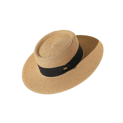2023 Summer New Women's Straw Hat Outdoor Casual Beach Hat Wide Brim Slimming Sun Hat Vintage Sun Protection Hat