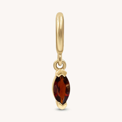 In Stock Classic Elements DIY December Birthstone Zircon Pendant for Women Mother's Day Color Retention Vacuum Furnace Plated 18K Gold
