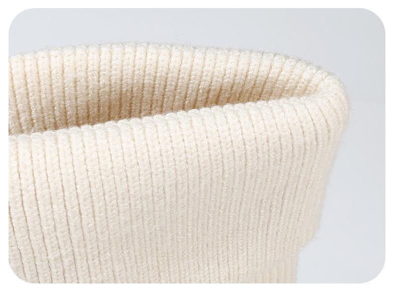 Autumn Winter Knitted Hat for Women Korean Version Large Head Circumference Fashionable Cold Hat for Men Trendy Woolen Hat Couple Matching Style