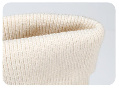 Autumn Winter Knitted Hat for Women Korean Version Large Head Circumference Fashionable Cold Hat for Men Trendy Woolen Hat Couple Matching Style
